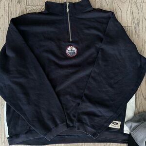 Vintage Edmonton oilers quarter zip
